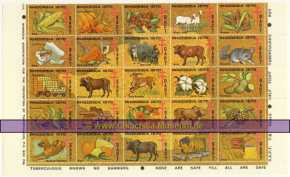 Briefmarken Block Rhodesia 1970