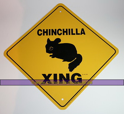 chinchilla Xing Schild